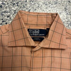 Polo by Ralph Lauren Men's Orange Plaid Shirt